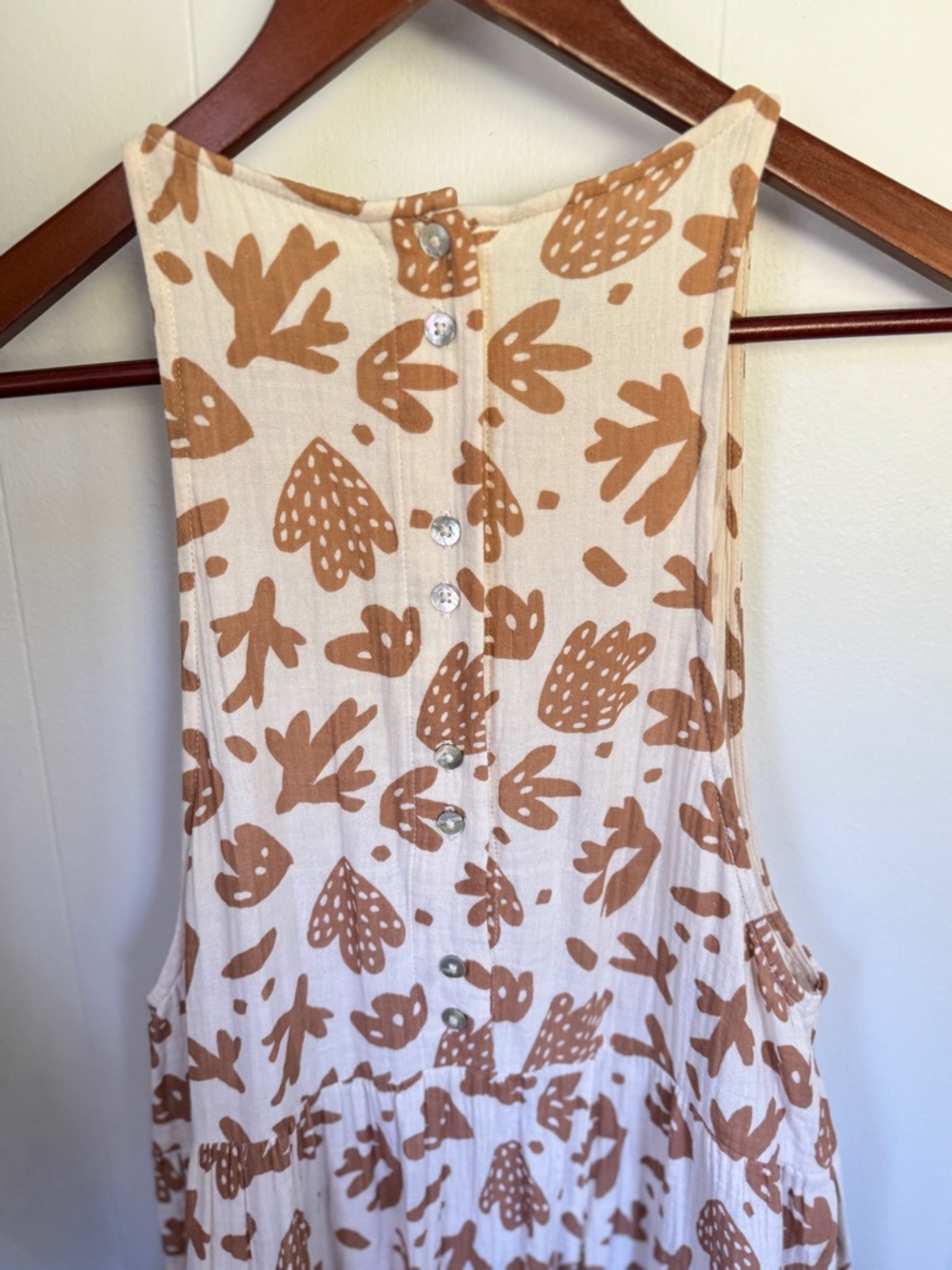 ✨Rylee + Cru Abstract Print Maxi Dress L Boho Pockets - Picture 6 of 7
